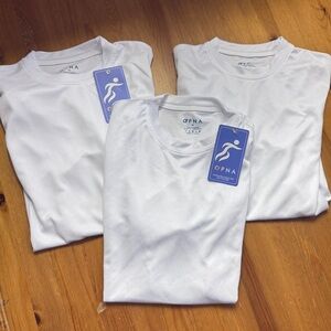 Opna white moisture wicking tshirt bundle kids size medium